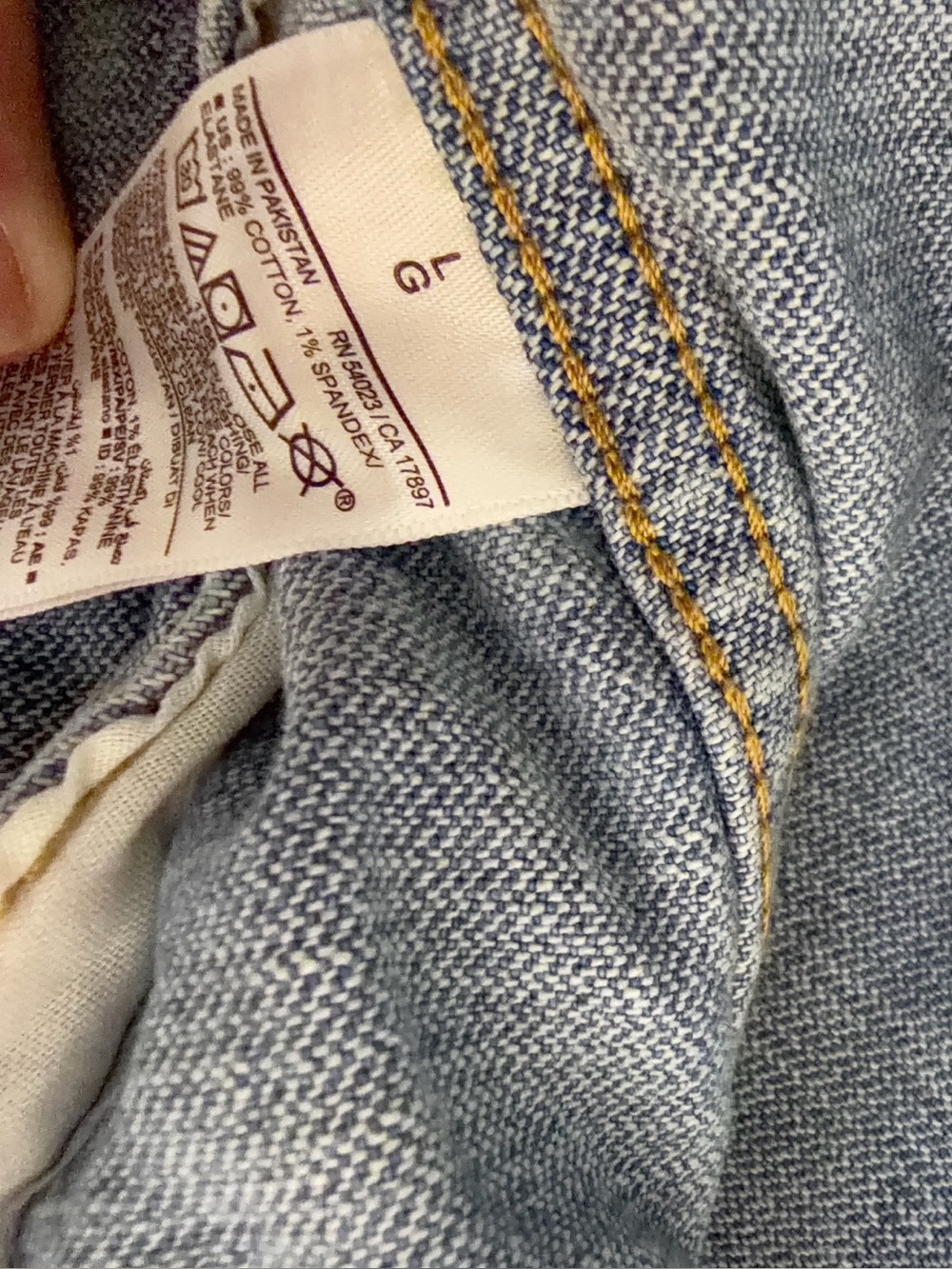 Old navy NWT light wash denim jacket LG classic fall staple casual layering - Picture 6 of 8